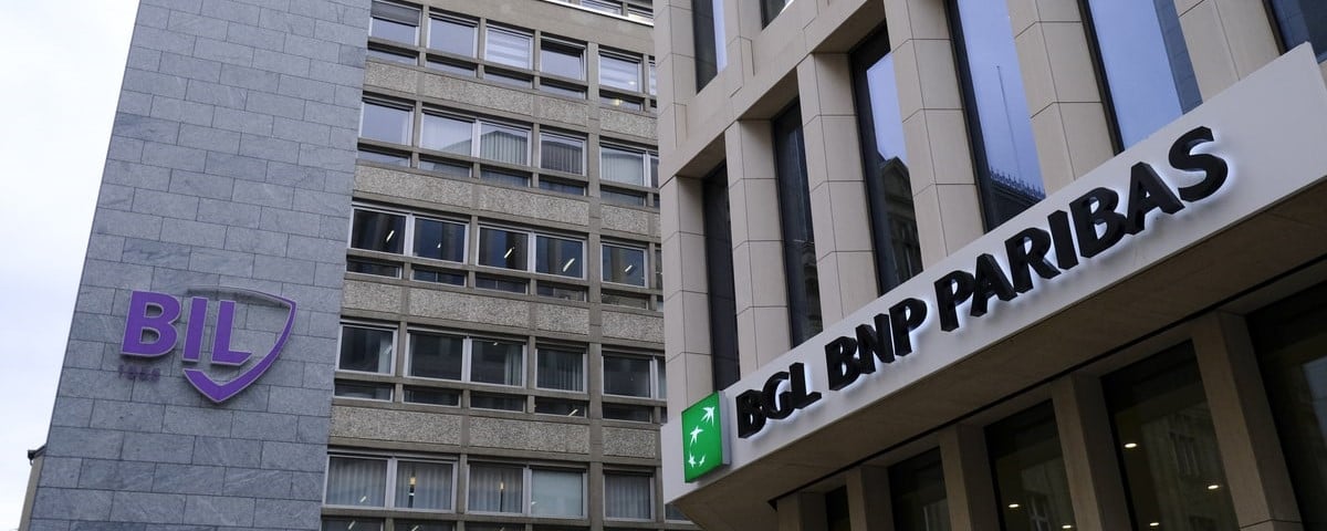 Succursale de la banque BNP Paribas à Luxembourg-ville.