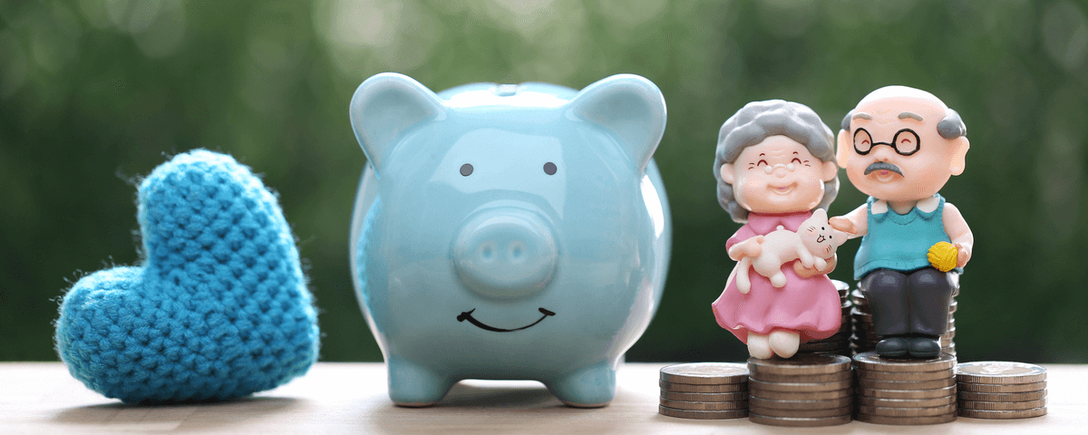 Épargner de l'argent pour préparer l'avenir et le concept de pension de retraite