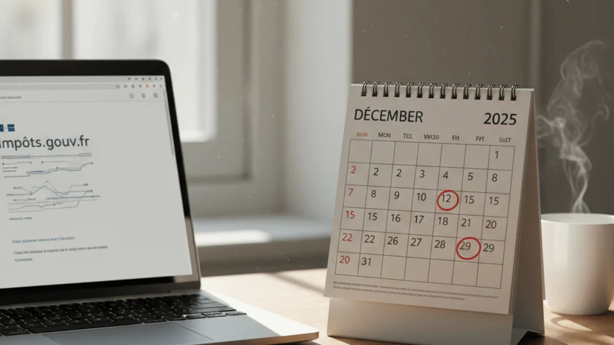 Impôts: quatre échéances clés à respecter en décembre 2025