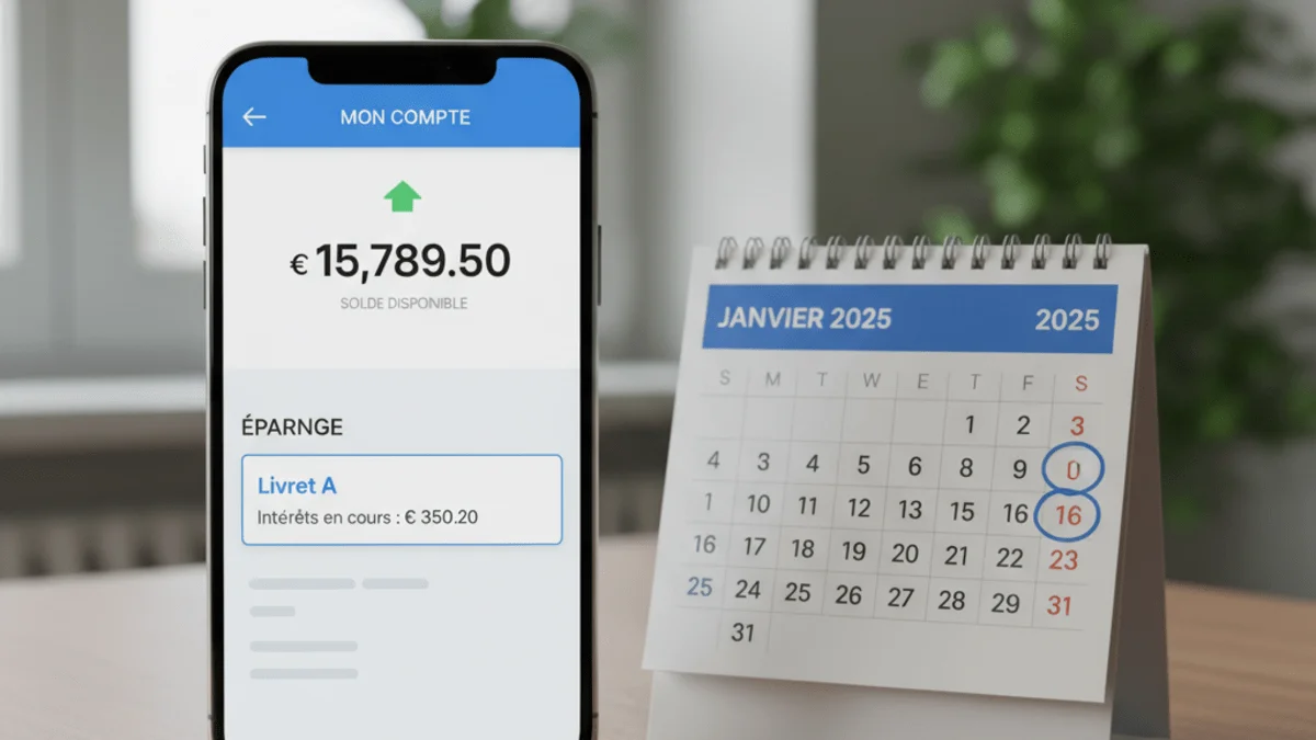 Livret A 2025: taux moyen 2,16% et gains annuels