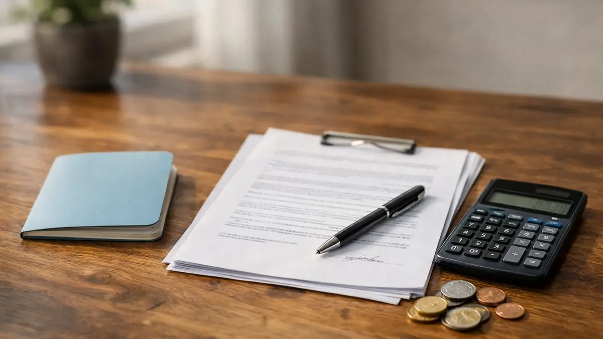 Livret d’épargne et documents d’assurance vie sur une table