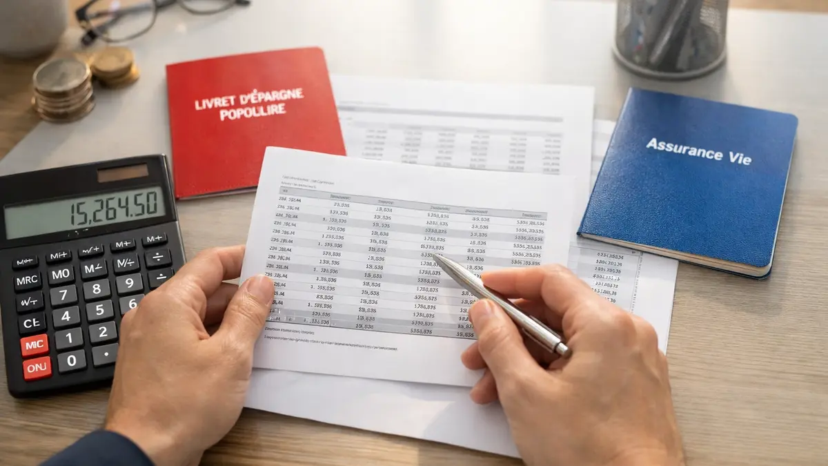 Calculatrice et documents d’épargne pour comparer LEP et assurance vie