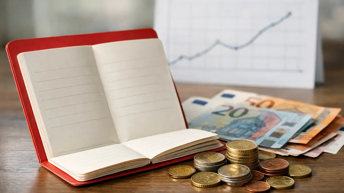 Livret d’épargne et euros illustrant l’évolution du taux du Livret A