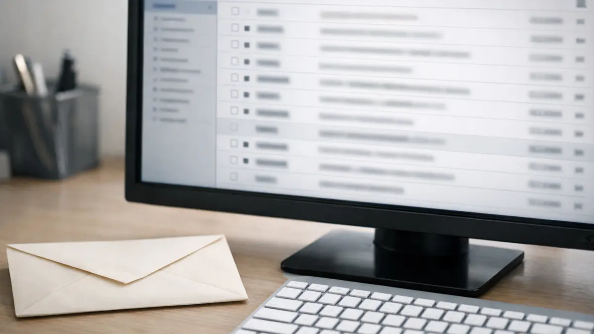 Boîte mail et courrier papier évoquant l’alerte de la DGFiP