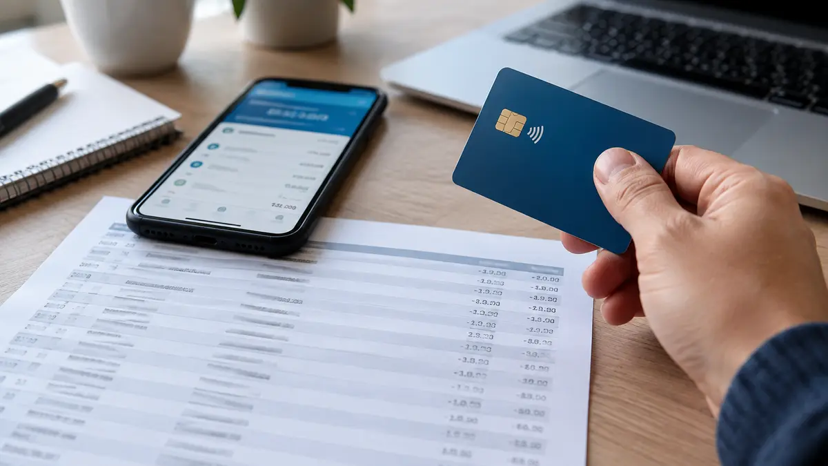 Relevé bancaire et smartphone illustrant un prélèvement d’impôt