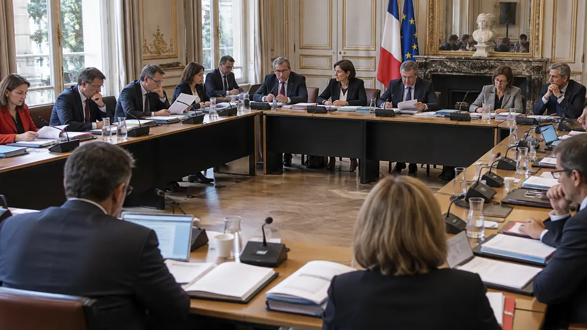 Réunion d’une commission à l’Assemblée nationale sur le budget