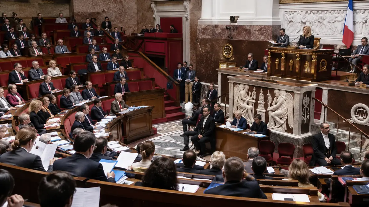 Séance à l’Assemblée nationale sur un texte budgétaire