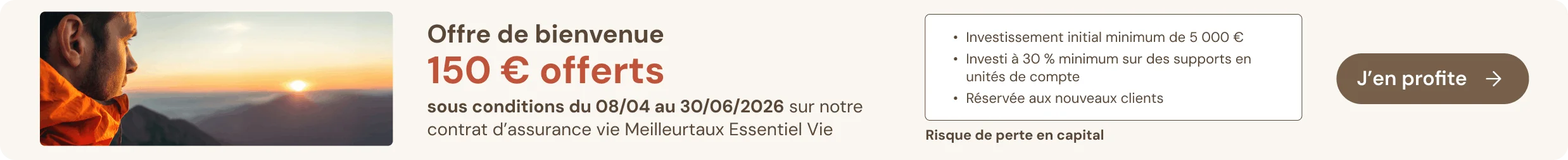 offre de bienvenue Essentiel Vie 2026