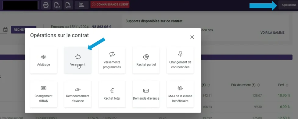 apicil versement etape1