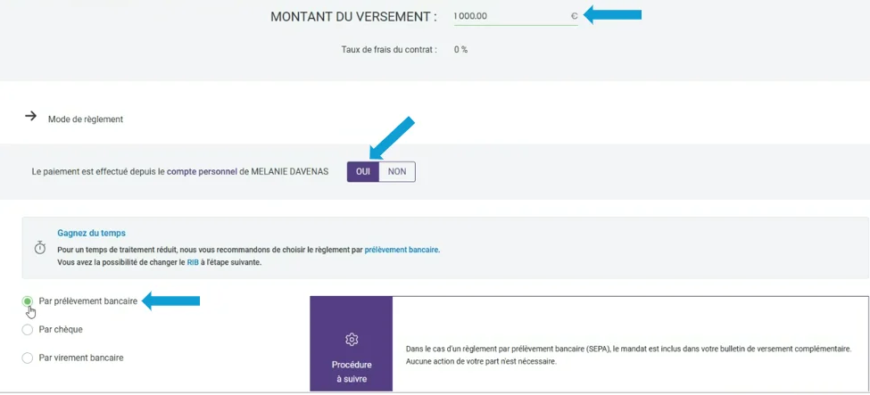 apicil versement etape3