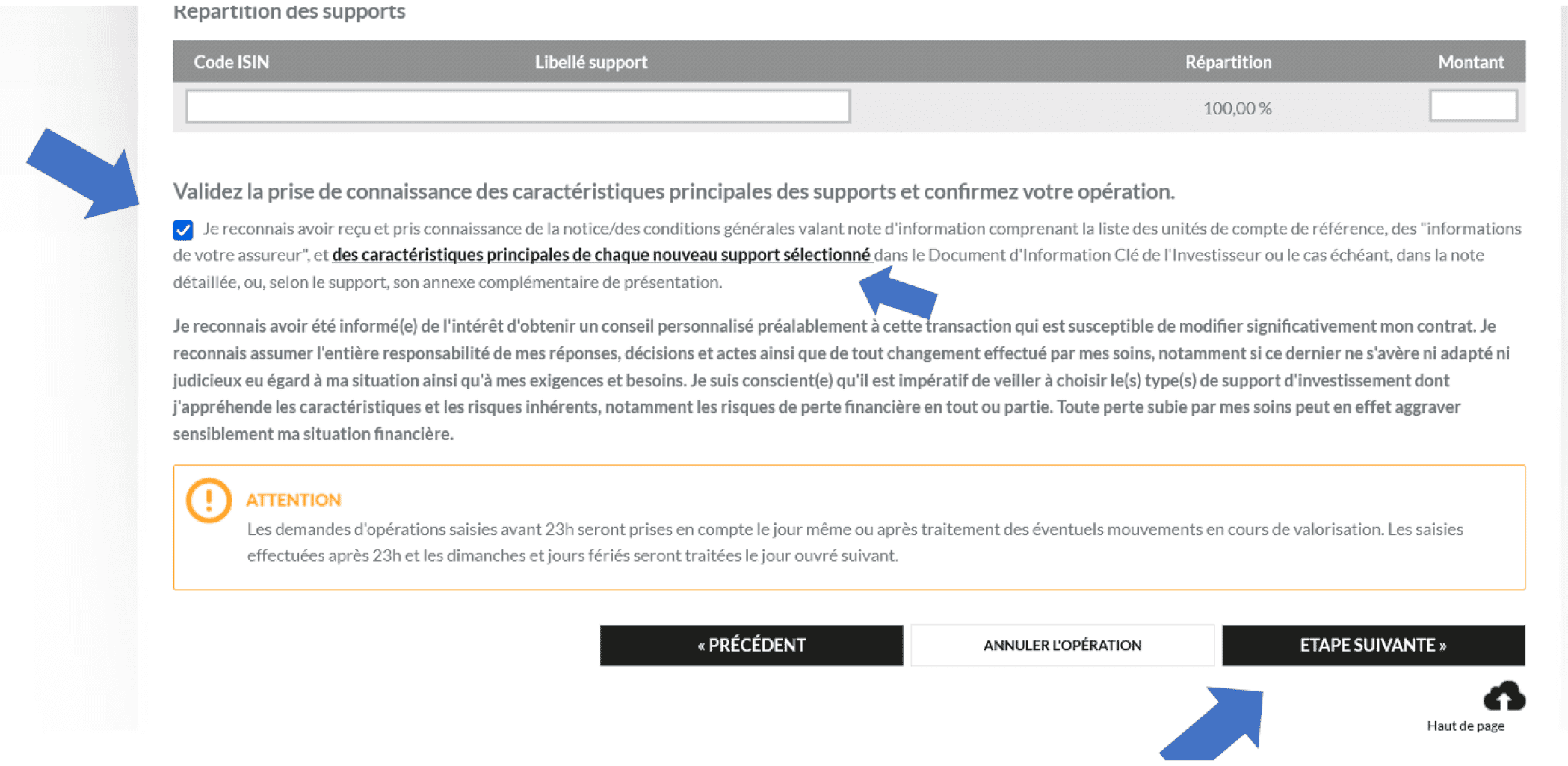 suravenir versement etape4