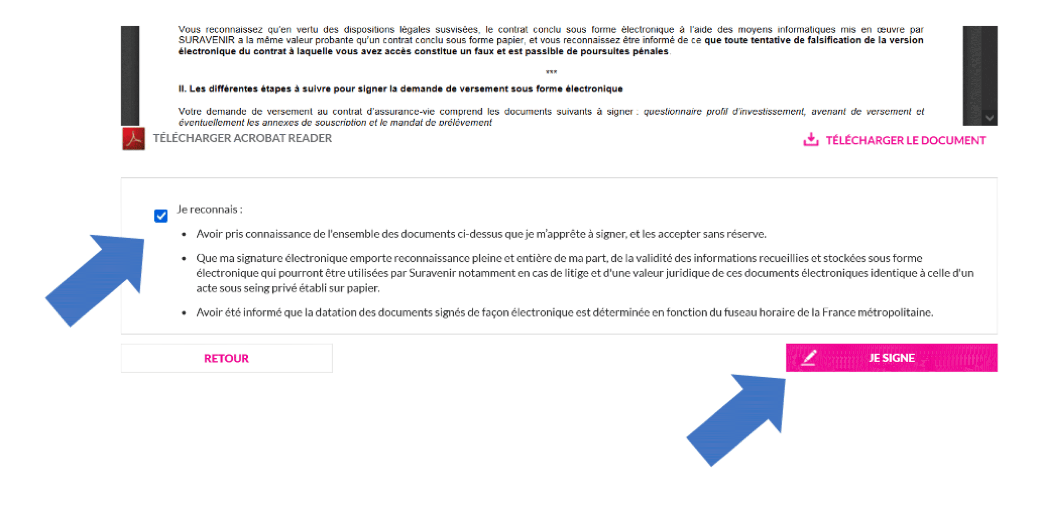 suravenir versement etape5