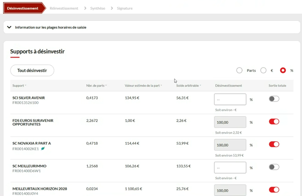suravenir arbitrage etape2