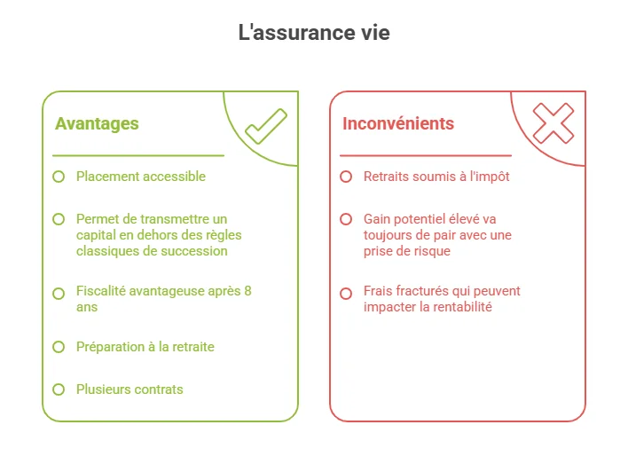 avantage inconvénient assurance vie