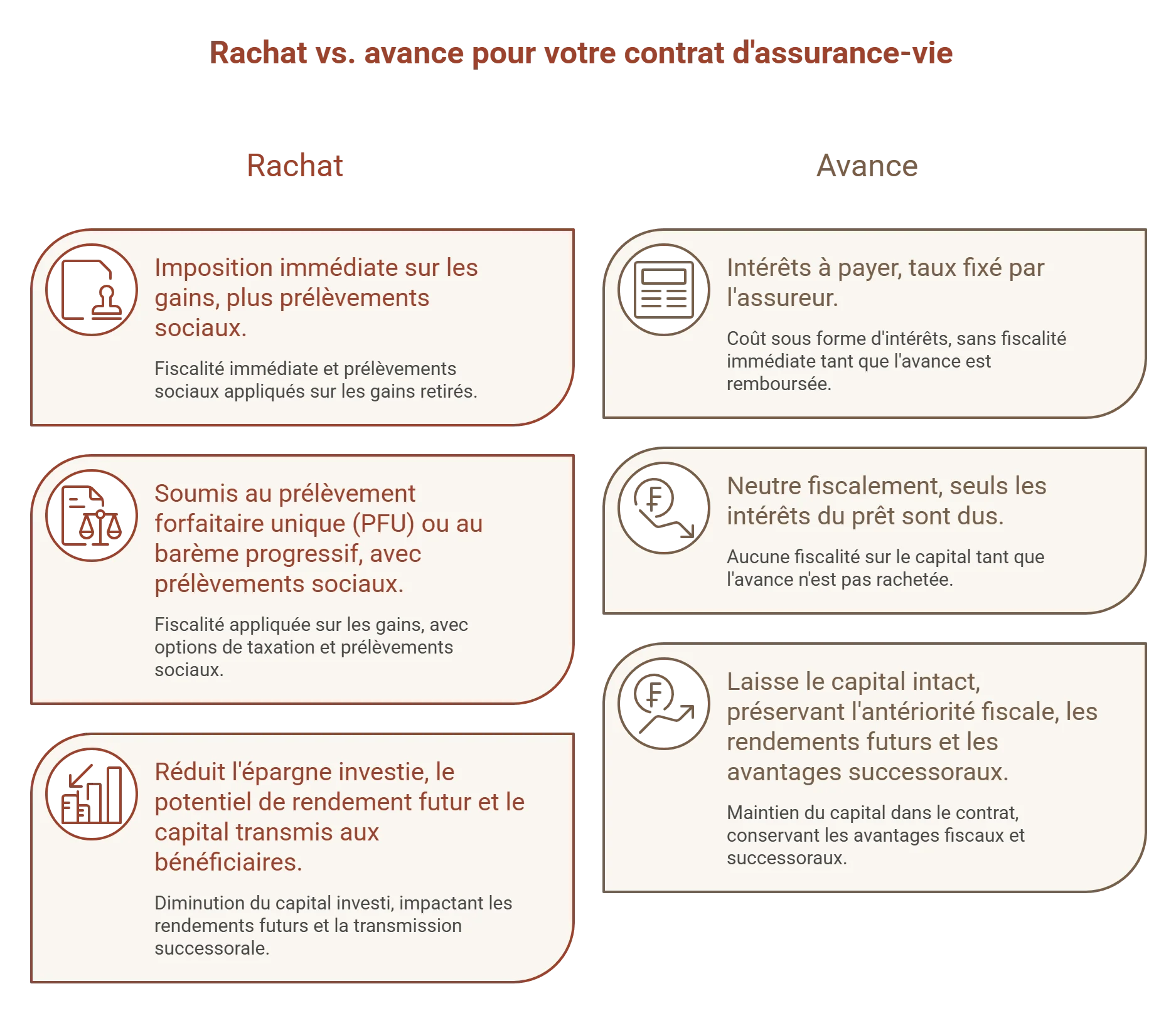 rachat assurance vie vs avance