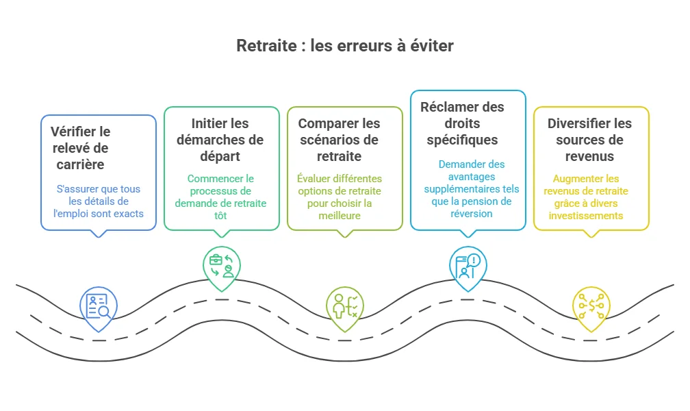 conseils retraite erreurs à éviter